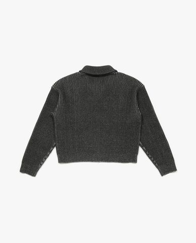  LEE - Áo khoác cardigan nữ phom croptop Indigo 