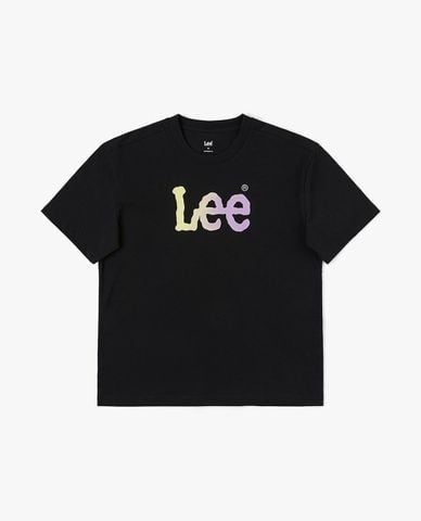  LEE - Áo thun nữ cổ tròn tay ngắn in logo 