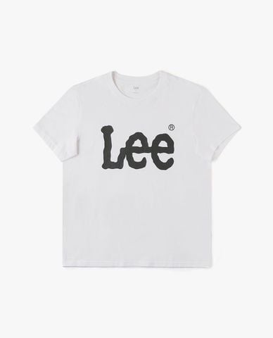  LEE - Áo thun nam cổ tròn tay ngắn phối logo 