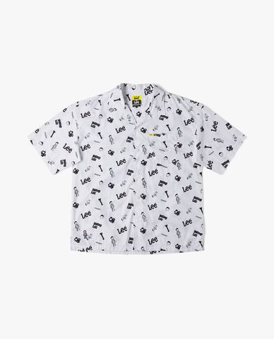  LEE - Áo sơ mi unisex cổ bẻ tay ngắn Mighty Jaxx Seasonal 