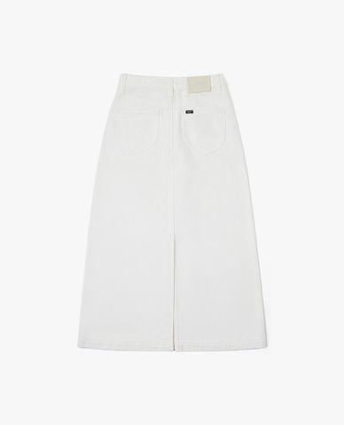  LEE - Chân váy denim midi xẻ tà Modern 
