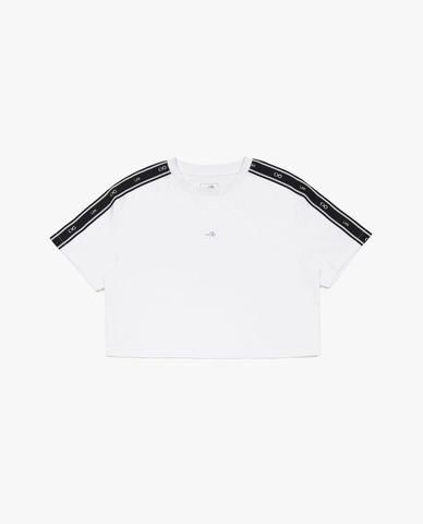  LEE - Áo croptop nữ cổ tròn tay ngắn Indigo Seasonal 