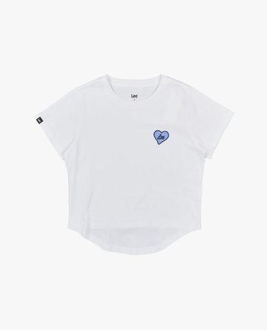  LEE - Áo croptop nữ cổ tròn tay ngắn Modern Seasonal 