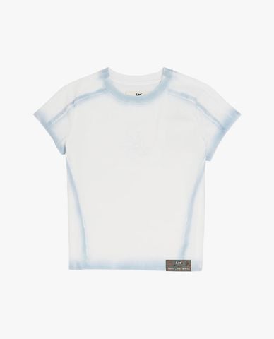  LEE - Áo thun nữ cổ tròn tay ngắn Lee x Feng Chen Wang 