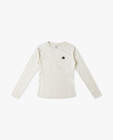  LEE - Áo thun nữ cổ tròn tay dài Indigo Seasonal 