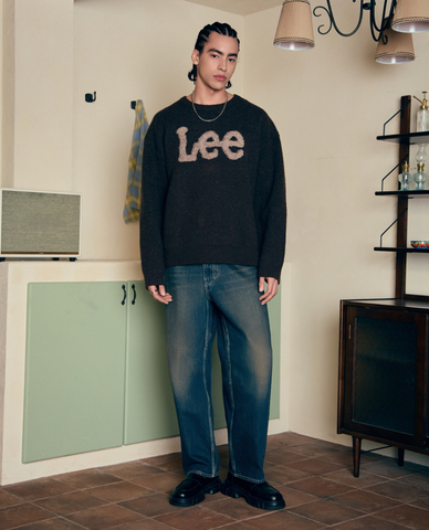  LEE - Quần jeans nam ống rộng Indigo 