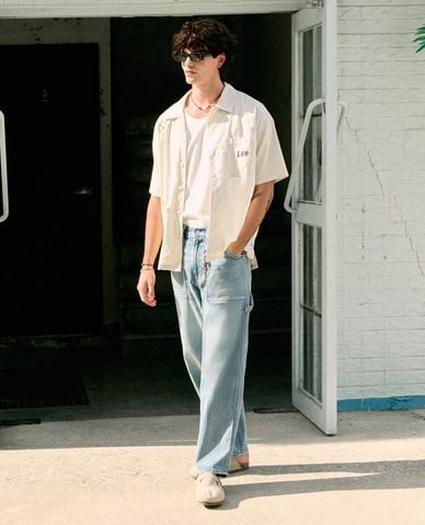  LEE - Quần jeans nam ống rộng Rider 