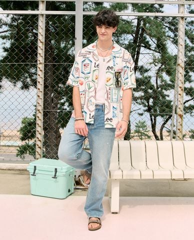  LEE - Quần jeans nam ống rộng 101 
