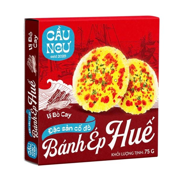 Bánh Ép Huế Cầu Ngư – Vị Bò Cay, Cá Cơm – Đặc Sản Huế