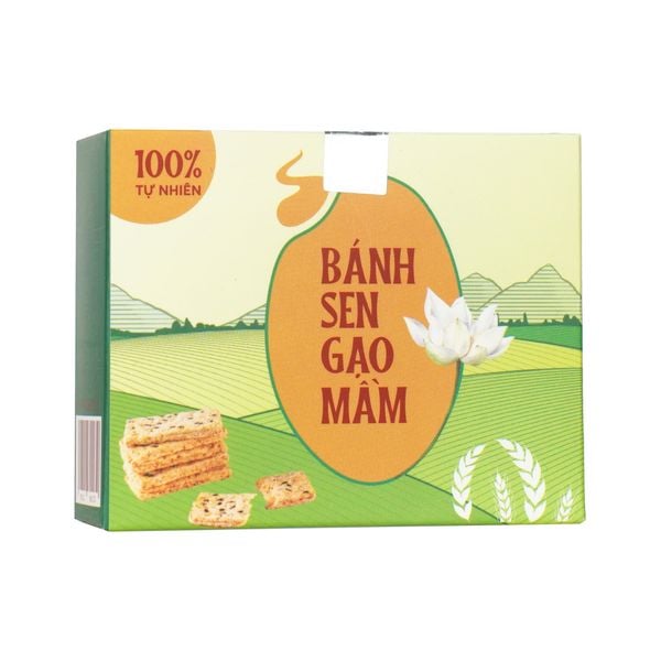 Bánh Sen Gạo Mầm - Bánh Thuần Chay, Ít Ngọt