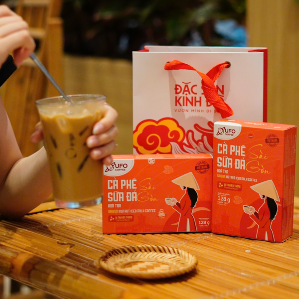 Cà phê sữa đá Sài Gòn hòa tan - UFO Coffee