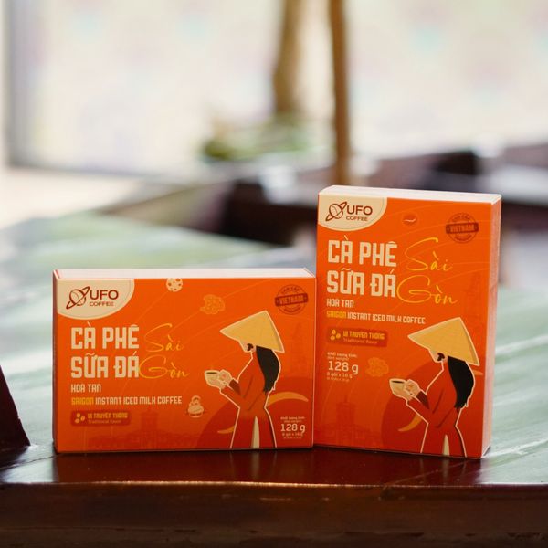 Cà phê sữa đá Sài Gòn hòa tan - UFO Coffee