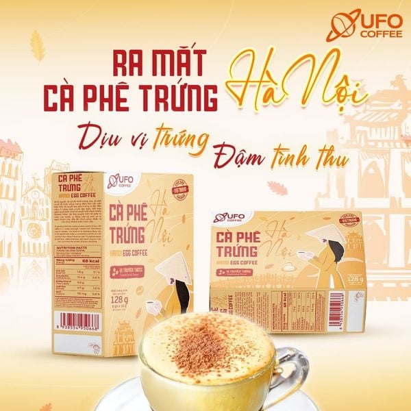 Cà phê trứng Hà Nội hòa tan - UFO Coffee
