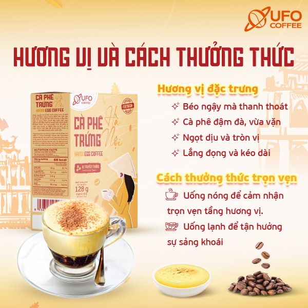 Cà phê trứng Hà Nội hòa tan - UFO Coffee