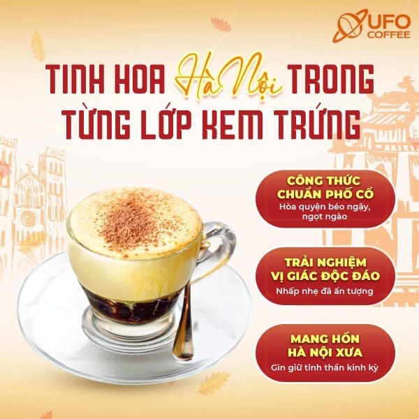 Cà phê trứng Hà Nội hòa tan - UFO Coffee