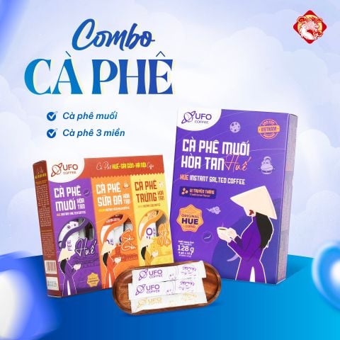 [Combo] Combo Cà Phê Hòa Tan – Cà Phê Muối Huế & Cà Phê 3 Miền Đậm Vị