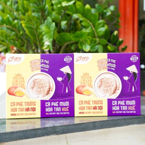 Combo Cà Phê Trứng Hà Nội & Cà Phê Muối Huế Hòa Tan