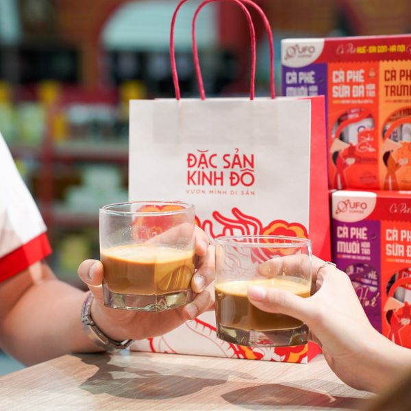 Cà Phê Ba Miền Mix 3 Vị (Cà Phê Trứng Hà Nội - Cà Phê Sữa Đá Sài Gòn - Cà Phê Muối Huế) - UFO Coffee