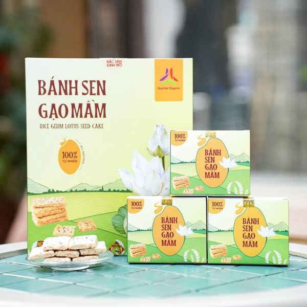 Bánh Sen Gạo Mầm - Bánh Thuần Chay, Ít Ngọt