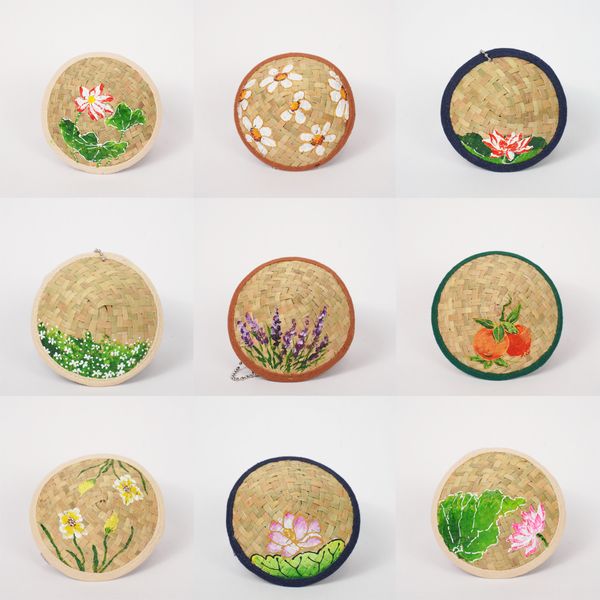 Móc khóa nón Huế cỏ bàng