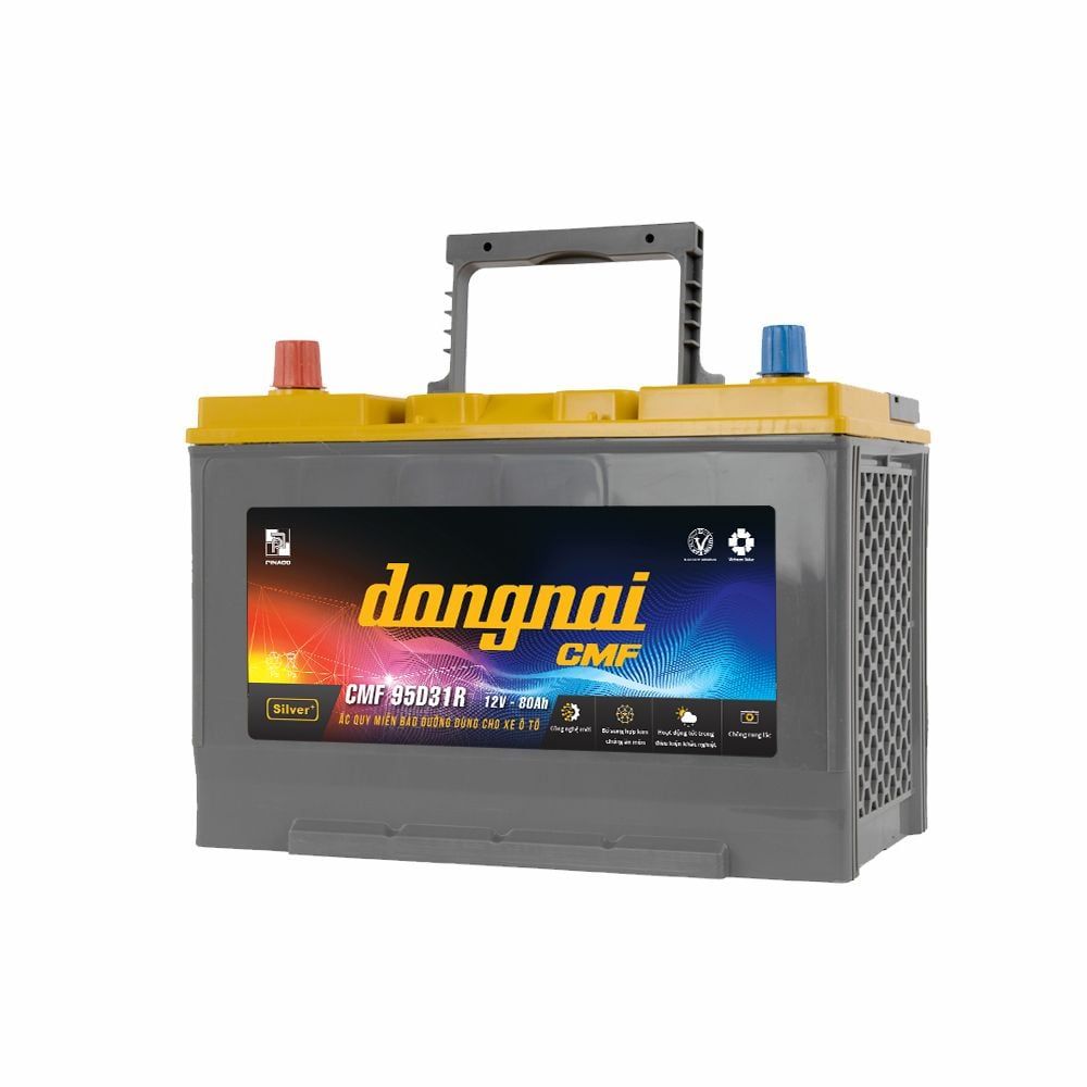 Ắc quy khô miễn bảo dưỡng Đồng Nai CMF 95D31 - 12V - 80Ah