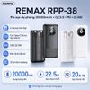 Pin dự phòng REMAX RPP-38 20000mAh Pinjur Series PD+QC - đen