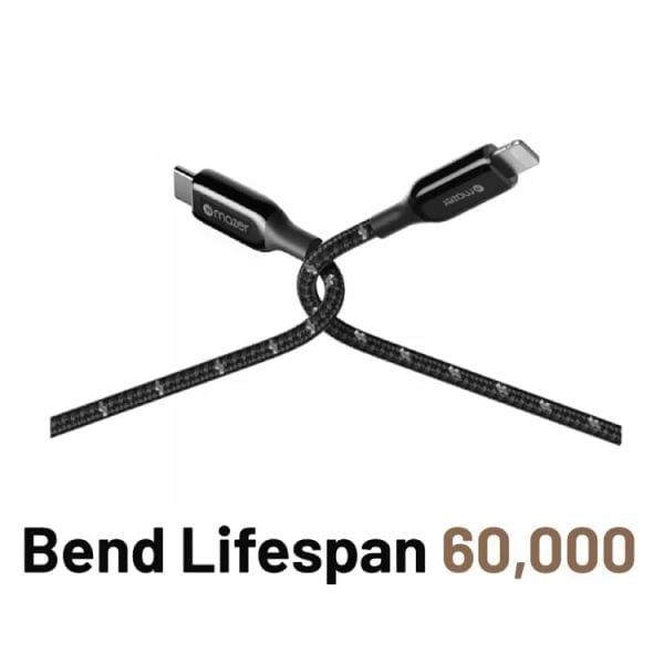 Dây cáp MAZER Lightning to USB-C 1.25M