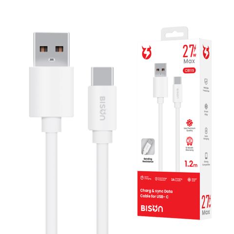 Cáp Bison USB-C 27W (CB115)