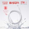 Cable Bison Silicone CB119 Trắng C-L 27W