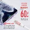 Cable Bison C-C Sạc nhanh PD 60W CB100 - Trắng