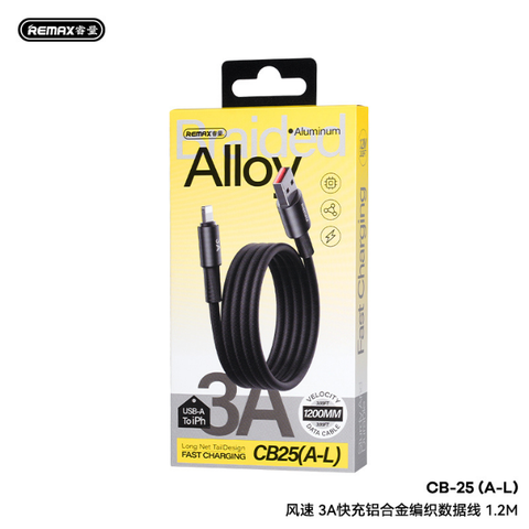 Cáp USB-Lightning Remax CB25 Màu đen