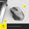 Chuột không dây MicroPack SPEEDY PRO Dual Receivers Wireless Mouse MP-752W - Grey