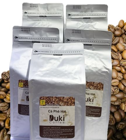Cà phê hạt rang Robusta 5Kg (Gói lớn 1kg phù hợp cho quán)
