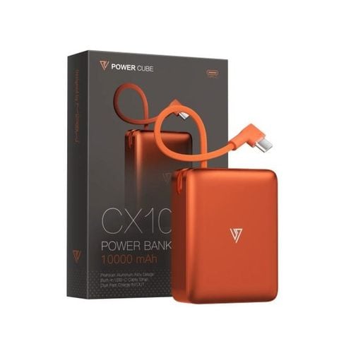 Pin dự phòng siêu nhỏ POWERCUBE by MIPOW (USA) Ultra-Mini Aluminum (10000 mAh) Chứng chỉ CCC – CX10 - Grey