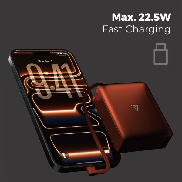Pin dự phòng siêu nhỏ POWERCUBE by MIPOW (USA) Ultra-Mini Aluminum (10000 mAh) Chứng chỉ CCC – CX10 - Grey