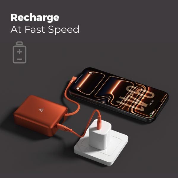 Pin dự phòng siêu nhỏ POWERCUBE by MIPOW (USA) Ultra-Mini Aluminum (10000 mAh) Chứng chỉ CCC – CX10 - Grey