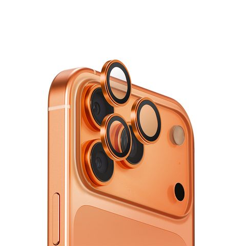 Kính bảo vệ camera len UNIQ OPTIX IPHONE 17 PRO/17 PRO MAX (2025) 6.3/6.9 ALUMINIUM CAMERA LENS PROTECTOR - SUNSET AMBER (SUNSET AMBER)