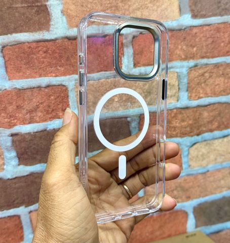 Ốp iPhone 16 Pro Max LIKGUS Stable Mag trong suốt viền dẻo