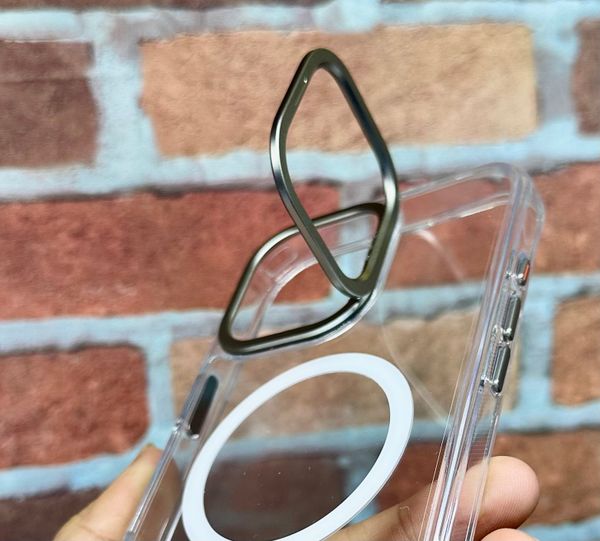 Ốp iPhone 16 Pro Max LIKGUS Stable Mag trong suốt viền dẻo