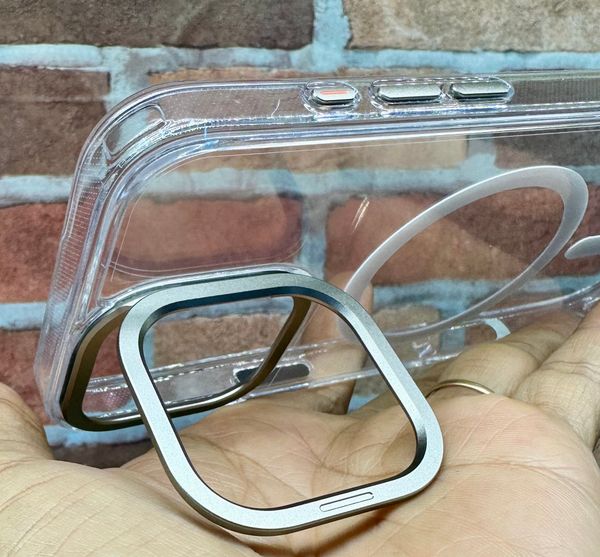 Ốp iPhone 16 Pro Max LIKGUS Stable Mag trong suốt viền dẻo