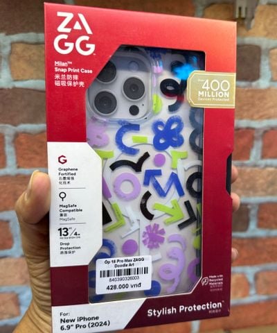 Ốp iPhone 16 Pro Max ZAGG Doodle Art