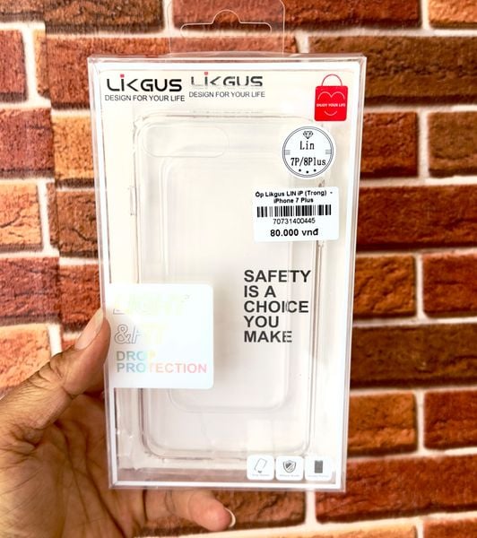 Ốp Likgus LIN iP (Trong)  - iPhone 7 Plus
