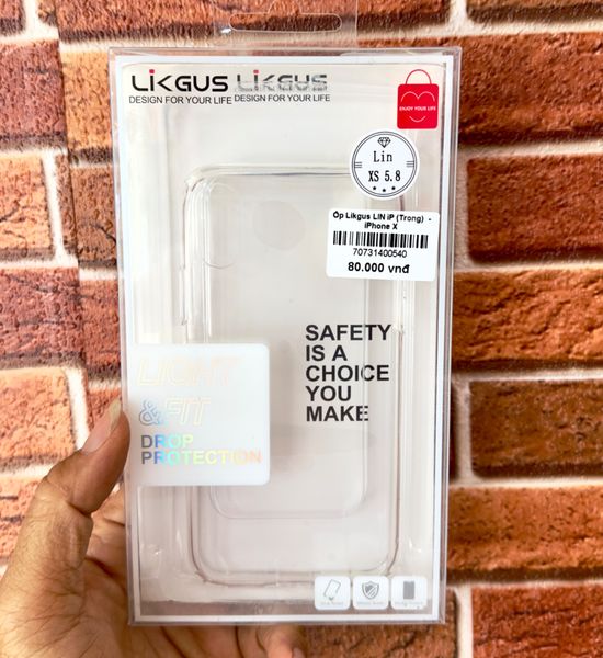 Ốp Likgus LIN iP (Trong)  - iPhone X