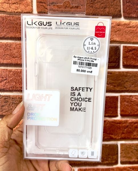 Ốp Likgus LIN iP (Trong)  - iPhone 11 Pro Max