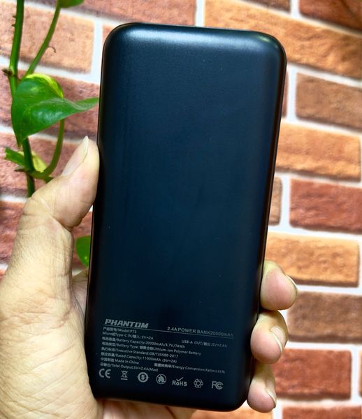 Pin sạc dự phòng 20000mAh, PHANTOM, Model: P73 (Pin Lithium- polymer)