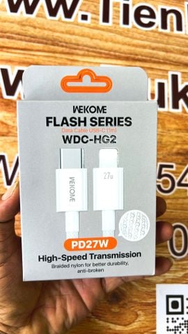 Cáp sạc nhanh WEKOME WDC-HG2 USB-C-to-Lightning 27W