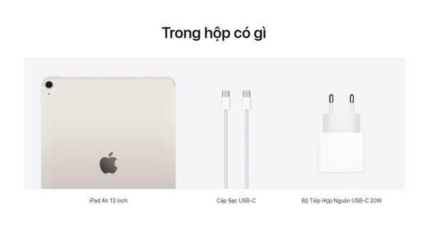 iPad Air 7 13-inch M3 Wi-Fi Chính hãng