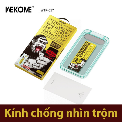 Dán chống nhìn trộm cho iPhone 18 Pro Max hiệu Wekome KinKong WTP-057 (có khung tự dán)