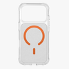 Ốp lưng UNIQ HYBRID IPHONE 17 PRO (2025) 6.3 MAGCLICK CHARGING LIFEPRO XTREME (AF) - FROST CLEAR/VOLT ORANGE