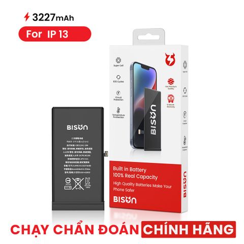 Thay Pin Bison iPhone 13 (3227mAh) chạy chuẩn đoán được linh kiện